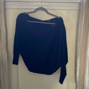 All Saints size Small black off shoulder sweater